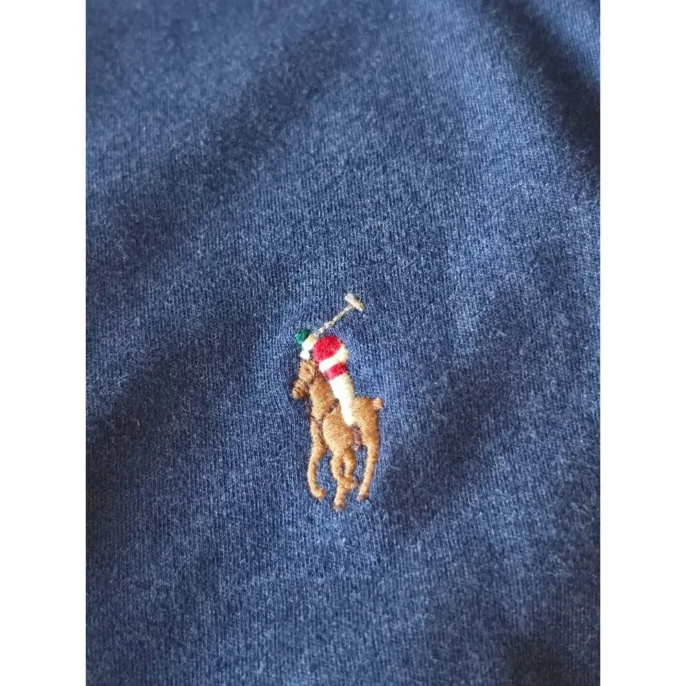 Polo Ralph Lauren Men’s Large Classic Fit Soft Cotton Blue Polo Shirt Pony L